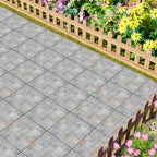 1 ft. x 1 ft. Outdoor Cobblestone Limestone-Look Outdoor Porcelain Floor Tile  in Light Gray(8-Pack, 8 sq. ft.)
