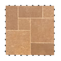 1 ft. x 1 ft. Outdoor Ashlar Pattern Square Stone-Look Porcelain Paver Tile in Tan (8-Pack, 8 sq. ft.)