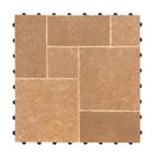 1 ft. x 1 ft. Outdoor Ashlar Pattern Square Stone-Look Porcelain Paver Tile in Tan (8-Pack, 8 sq. ft.)