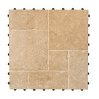 1 ft. x 1 ft. Outdoor Ashlar Pattern Square Stone-Look Porcelain Paver Tile in Beige (8-Pack, 8 sq. ft.)