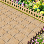 1 ft. x 1 ft. Outdoor Ashlar Pattern Square Stone-Look Porcelain Paver Tile in Beige (8-Pack, 8 sq. ft.)
