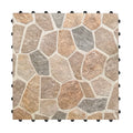 1 ft. x 1 ft. Multicolor Natural Stone Mosaic Interlocking Patio and Deck Tiles for Indoor/Outdoor Use (8-Pack, 8 sq. ft.)