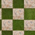 1 ft. x 1 ft. Multicolor Natural Stone Mosaic Interlocking Patio and Deck Tiles for Indoor/Outdoor Use (8-Pack, 8 sq. ft.)