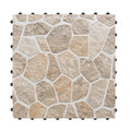 1 ft. x 1 ft. Multicolor Natural Stone Mosaic Interlocking Patio and Deck Tiles for Indoor/Outdoor Use (8-Pack, 8 sq. ft.)