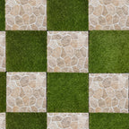 1 ft. x 1 ft. Multicolor Natural Stone Mosaic Interlocking Patio and Deck Tiles for Indoor/Outdoor Use (8-Pack, 8 sq. ft.)
