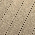 16 ft. x 6 in. x  1 in. Light Brown Hollow Composite Decking Board for Outdoor Patios, Gardens, Walkways and Platforms