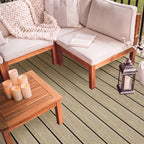 16 ft. x 6 in. x  1 in. Light Brown Hollow Composite Decking Board for Outdoor Patios, Gardens, Walkways and Platforms