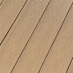 16 ft. x 6 in. x  1 in. Beige Hollow Composite Decking Board for Outdoor Patios, Gardens, Walkways and Platforms