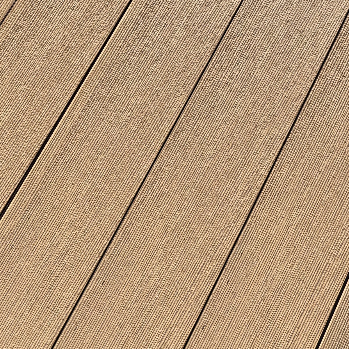 12 ft. x 6 in. x  1 in. Beige Hollow Composite Decking Board for Outdoor Patios, Gardens, Walkways and Platforms