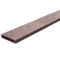 16 ft. x 6 in. x  1 in. Grayish Brown Hollow Composite Decking Board for Outdoor Patios, Gardens, Walkways and Platforms