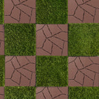 1 ft. x 1 ft. Outdoor Plastic Deck Tile in Brown(44-Pack, 44 sq. ft.)