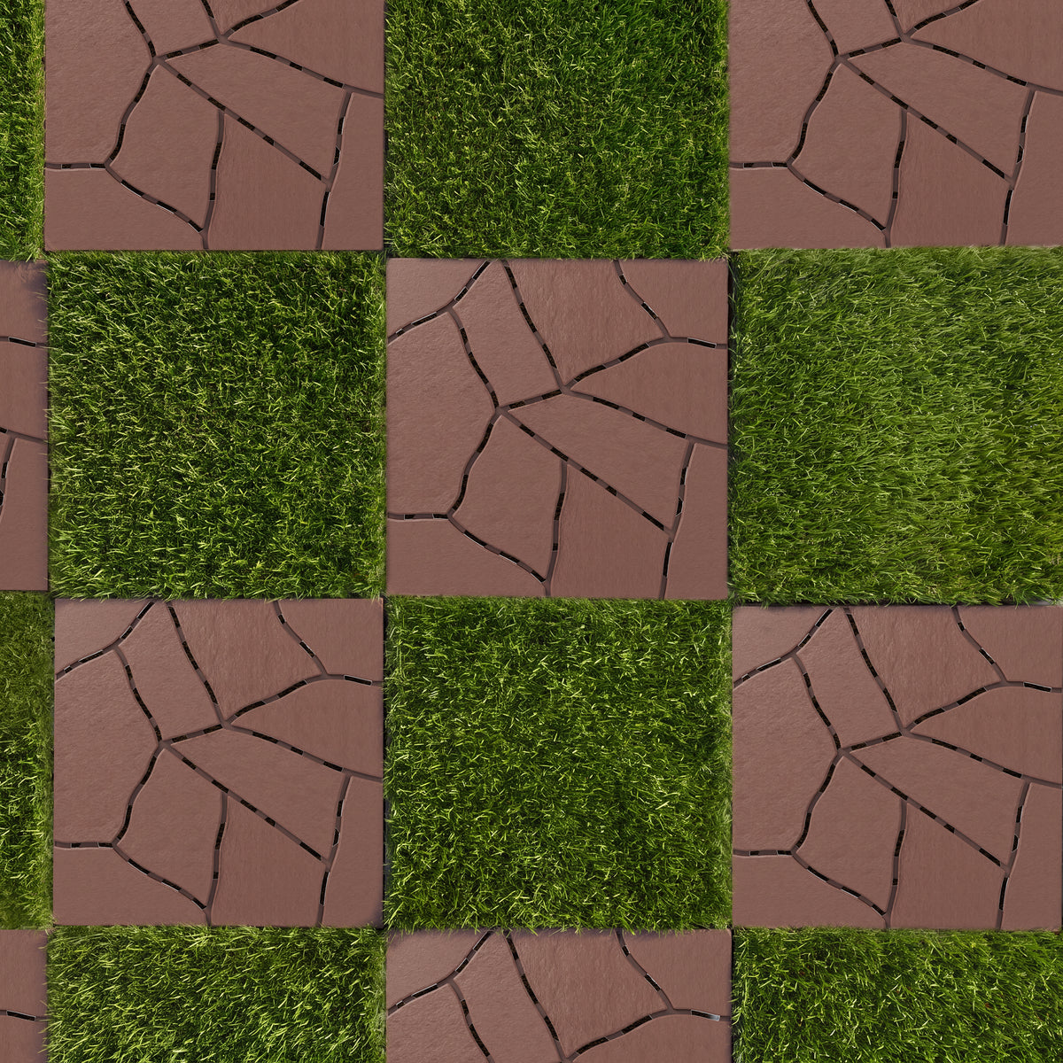 1 ft. x 1 ft. Outdoor Plastic Deck Tile in Brown(44-Pack, 44 sq. ft.)