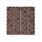 1 ft. x 1 ft. Outdoor Plastic Deck Tile in Brown (44-Pack, 44 sq. ft.)