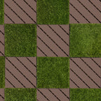 1 ft. x 1 ft. Outdoor Plastic Deck Tile in Brown  (44-Pack, 44 sq. ft.)
