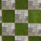 1 ft. x 1 ft. Multicolor Natural Stone Interlocking Patio and Deck Tiles for Indoor/Outdoor Use (8-Pack, 8 sq. ft.)