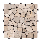 1 ft. x 1 ft. Natural Stone Interlocking Deck Tile (8-Pack, 8 sq. ft.)