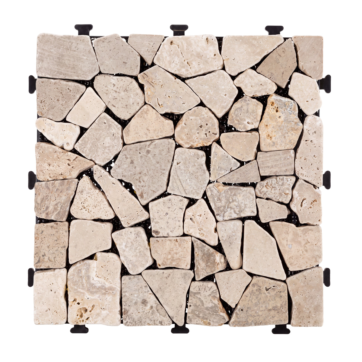 1 ft. x 1 ft. Natural Stone Interlocking Deck Tile (8-Pack, 8 sq. ft.)
