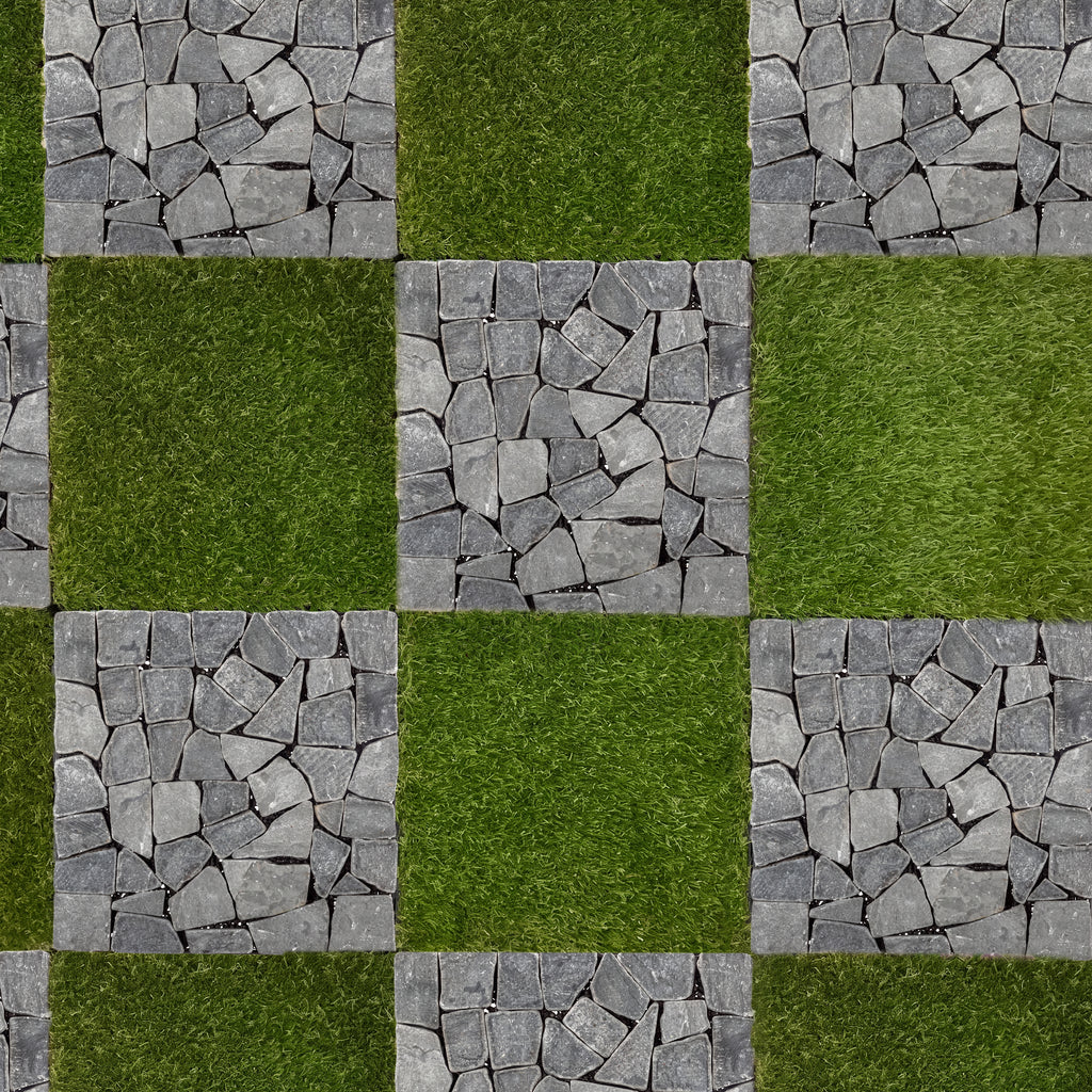 1 ft. x 1 ft. Natural Stone Interlocking Deck Tile in Gray (8-Pack, 8 sq. ft.)