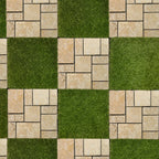 1 ft. x 1 ft. Natural Stone Interlocking Patio and Deck Tiles in Beige for Indoor/Outdoor Use (8-Pack, 8 sq. ft.)