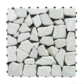 1 ft. x 1 ft. Natural Stone Interlocking Patio and Deck Tiles in Gray for Indoor/Outdoor Use (8-Pack, 8 sq. ft.)