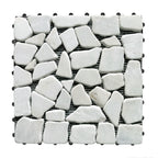 1 ft. x 1 ft. Natural Stone Interlocking Patio and Deck Tiles in Gray for Indoor/Outdoor Use (8-Pack, 8 sq. ft.)
