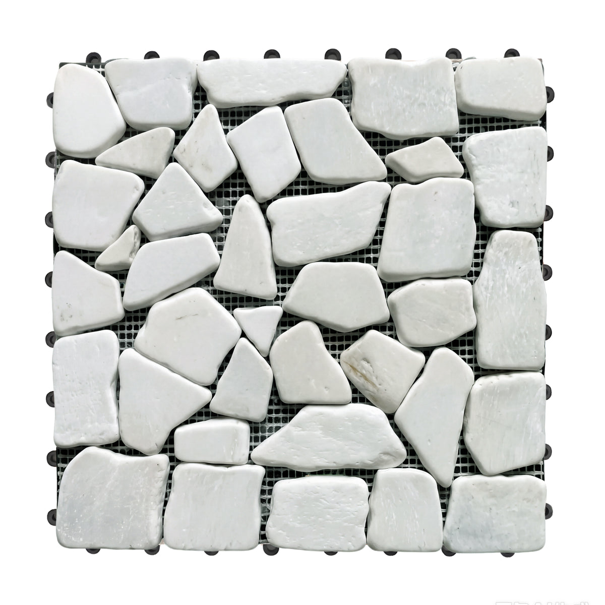 1 ft. x 1 ft. Natural Stone Interlocking Patio and Deck Tiles in Gray for Indoor/Outdoor Use (8-Pack, 8 sq. ft.)