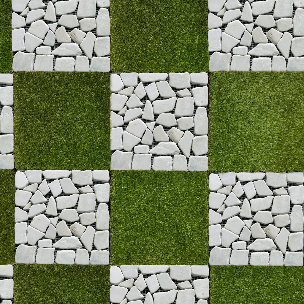 1 ft. x 1 ft. Natural Stone Interlocking Patio and Deck Tiles in Gray for Indoor/Outdoor Use (8-Pack, 8 sq. ft.)